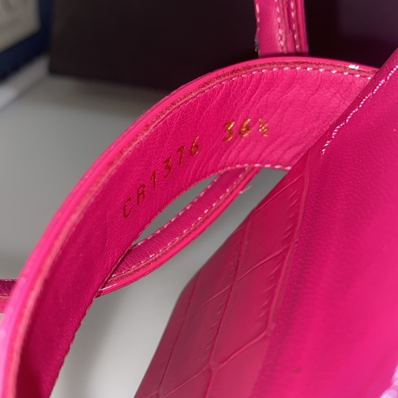 New Dolce & Gabbana Embossed DG Pink Gold Heel Sandals Size US 6 | EU 36.5 - Picture 9 of 10